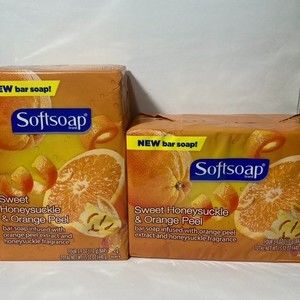 Softsoap Bar Soap Sweet Honeysuckle Orange Peel 8 Total Bars DISCONTINUED